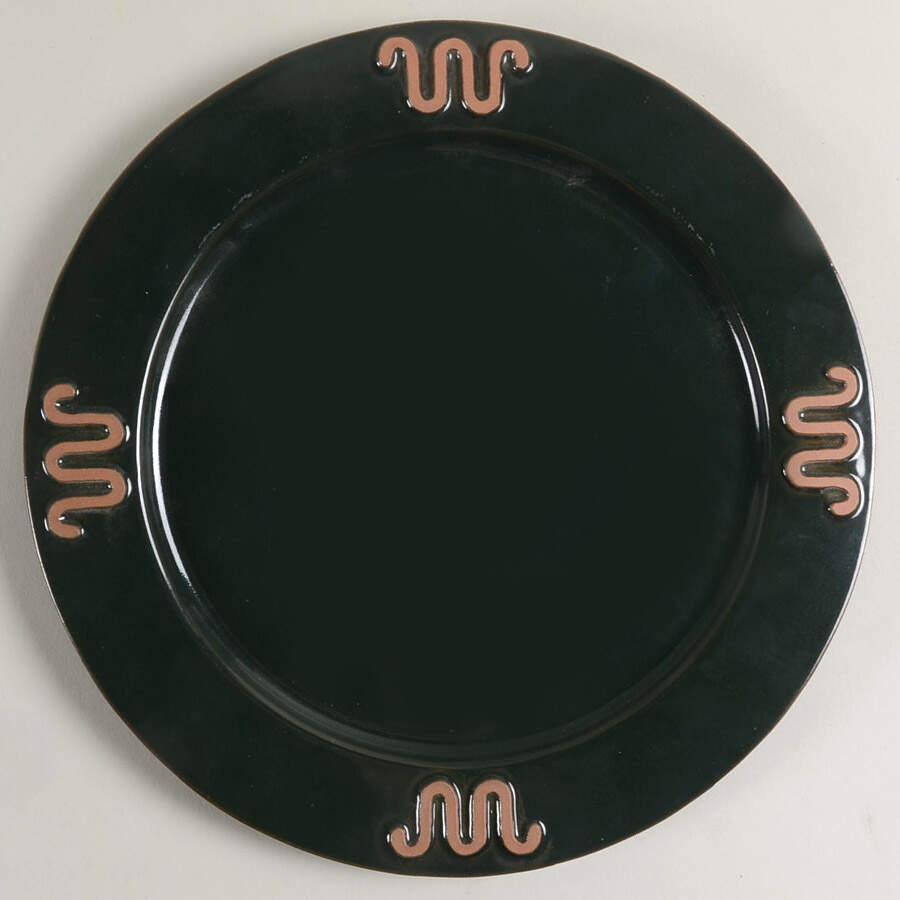 Ranch Forest Green Dinner Plate by Frankoma-1