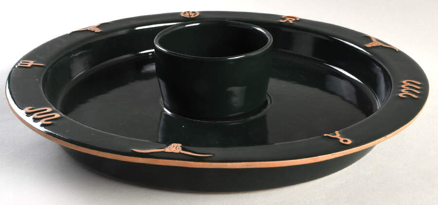 Ranch Forest Green (2 Piece) Chip & Dip Set by Frankoma-1