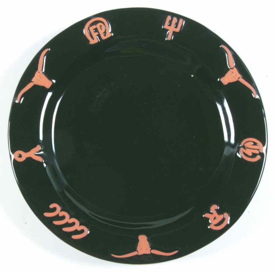 Ranch Forest Green Salad Plate by Frankoma-1