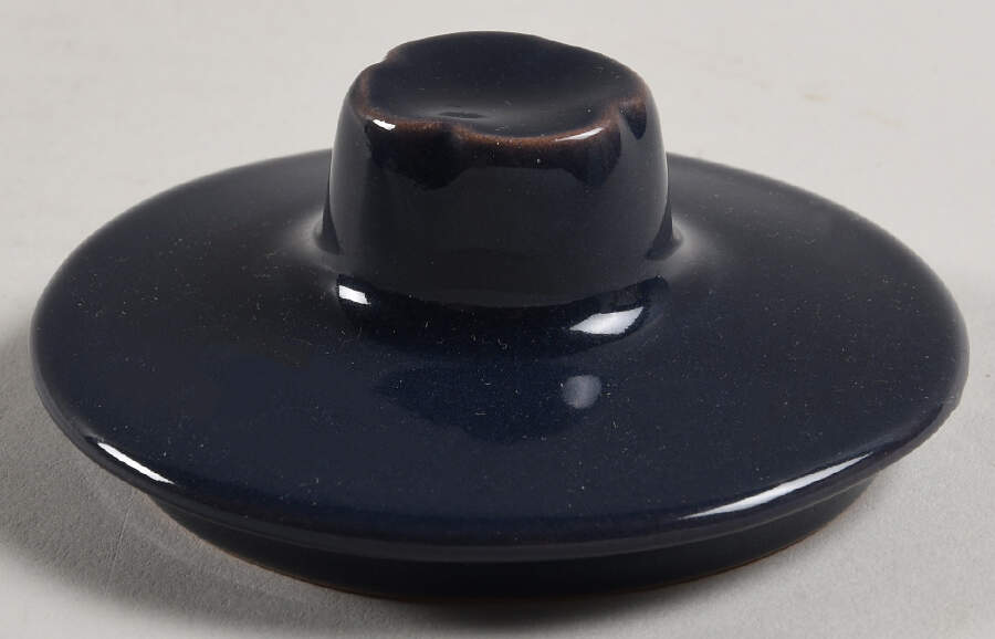 Ranch Navy Blue Lid for Sugar Bowl by Frankoma-1