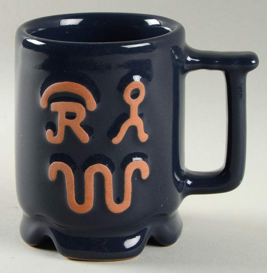 Ranch Navy Blue Mug by Frankoma-1