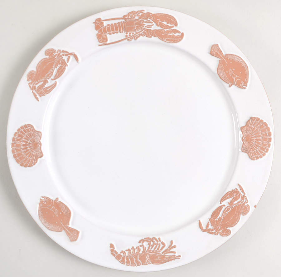 Seafare White Dinner Plate by Frankoma-1