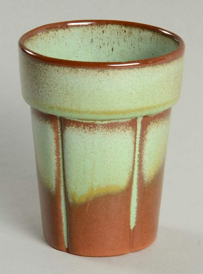 Wagon Wheel Prairie Green 4 Oz China Juice Tumbler by Frankoma-1
