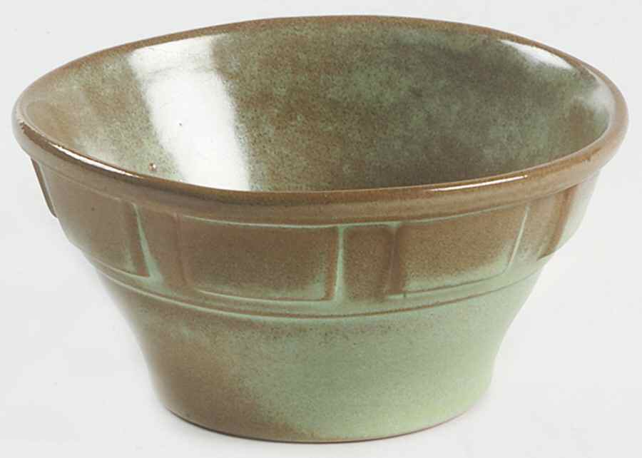 Wagon Wheel Prairie Green Fruit/Dessert (Sauce) Bowl by Frankoma-1