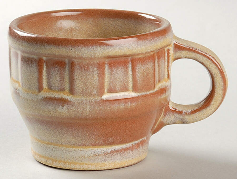 Wagon Wheel Desert Gold Flat Cup by Frankoma-1