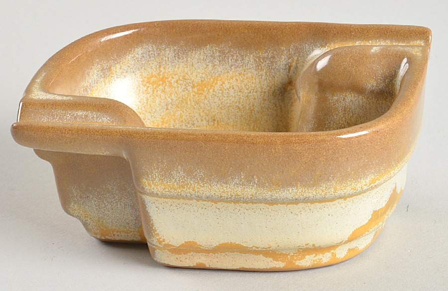 Wagon Wheel Desert Gold Small Ashtray by Frankoma-1