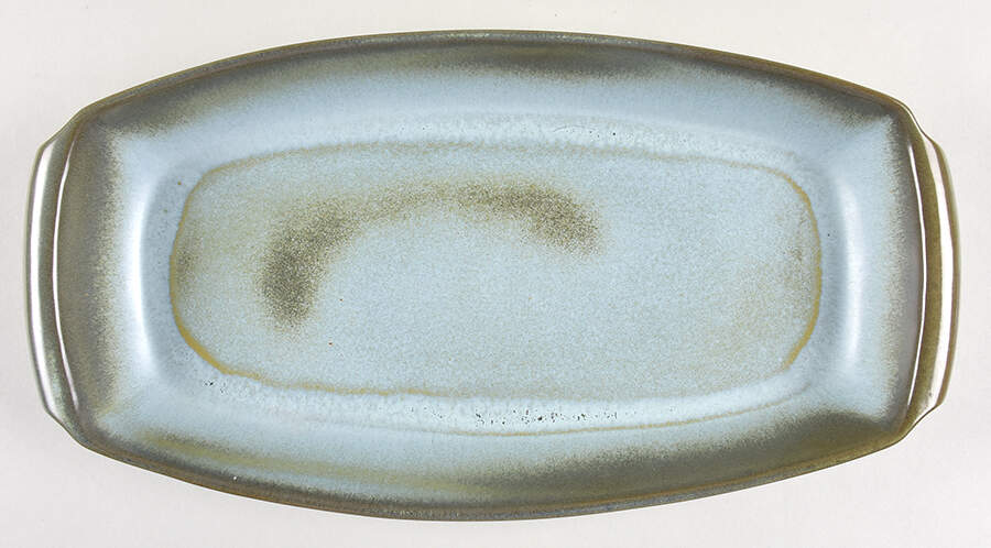 Westwind (Woodland Moss) 14" Oval Serving Platter by Frankoma-1