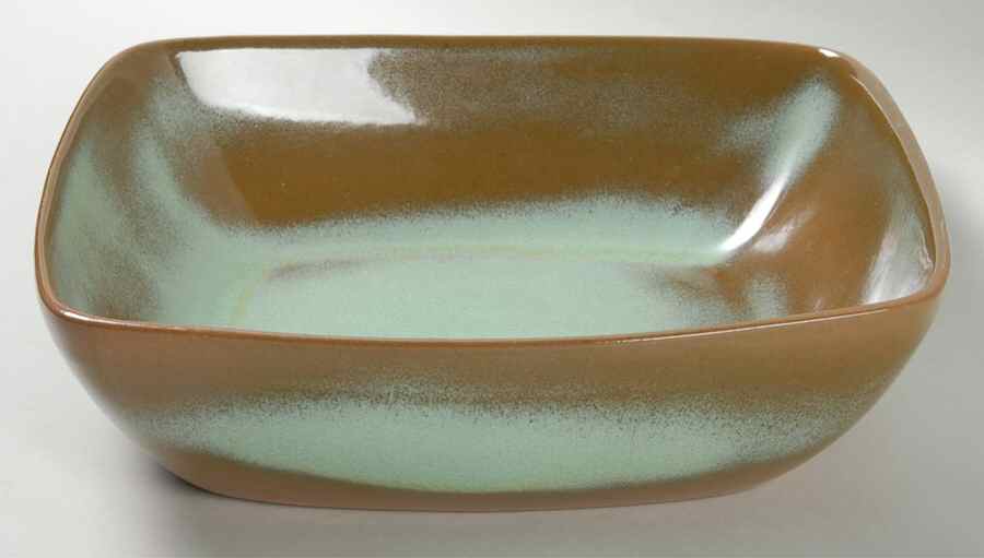 Westwind (Woodland Moss) 8" Square Vegetable Bowl by Frankoma-1