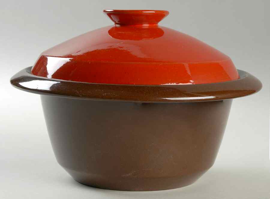 Westwind Flame 2 Qt Round Covered Casserole by Frankoma-1