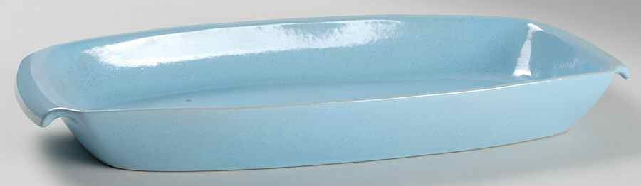 Westwind (Robin Egg Blue) 15" Oval Serving Platter by Frankoma-1