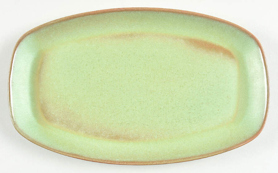 Westwind (Prairie Green) 11" Oval Serving Platter by Frankoma-1