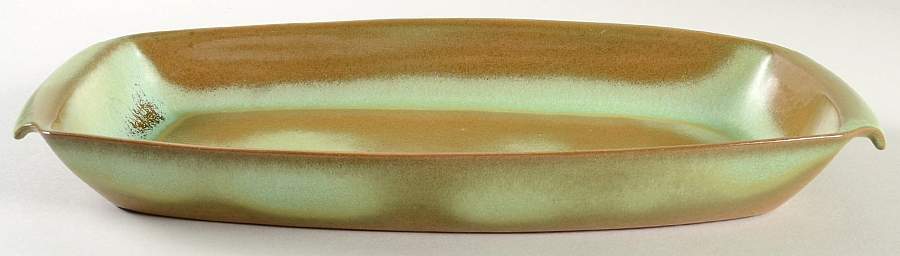 Westwind (Prairie Green) 15" Oval Serving Platter by Frankoma-1