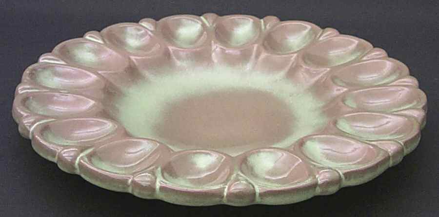 Westwind (Prairie Green) Deviled Egg Plate by Frankoma-1