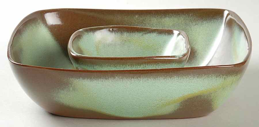 Westwind (Prairie Green) 1 Piece Chip & Dip by Frankoma-1