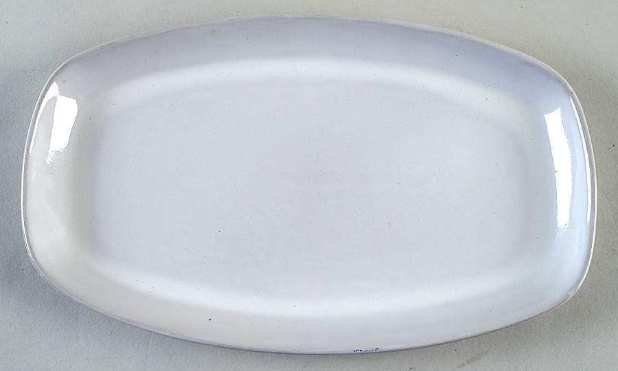 Westwind (White Sand) 11" Oval Serving Platter by Frankoma-1
