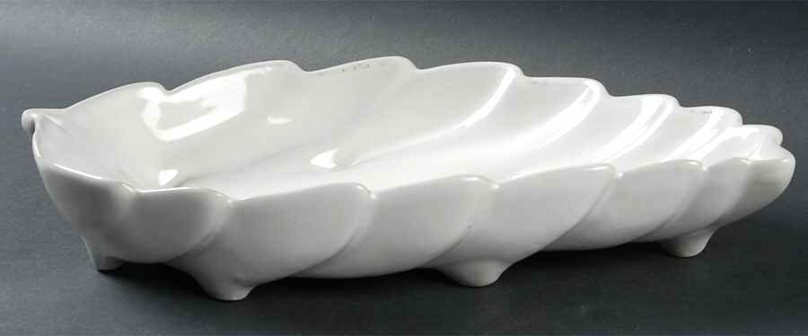 Westwind (White Sand) 12" Leaf Dish by Frankoma-1