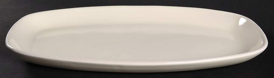 Westwind (White Sand) 11" Oval Serving Platter by Frankoma-1