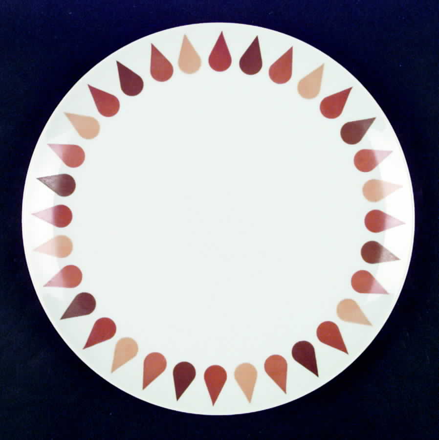 Orange Sheba Dinner Plate by Fraser China-1