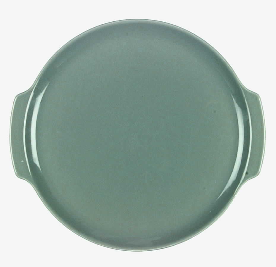 Aloha Celadon Handled Cake Plate by French Saxon-1