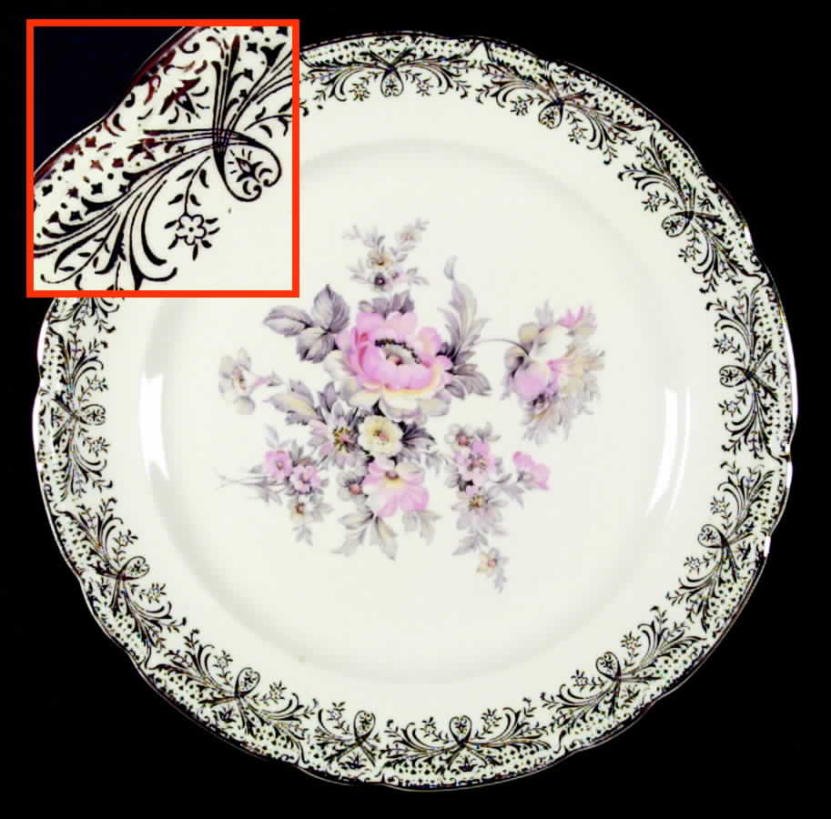 Blue Dawn Dinner Plate by French Saxon-1