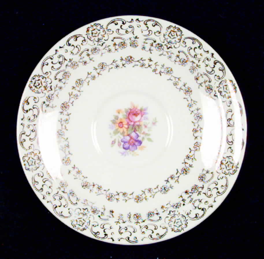 Gold Lace Saucer by French Saxon-1