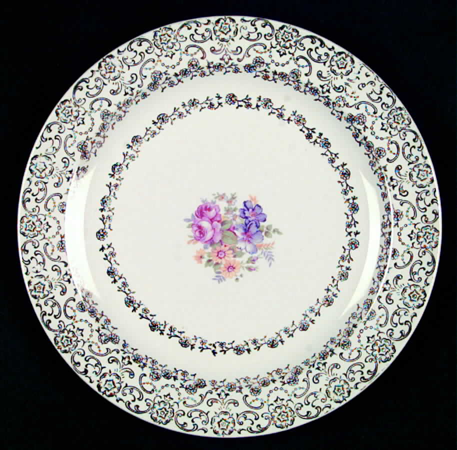 Gold Lace Luncheon Plate by French Saxon-1