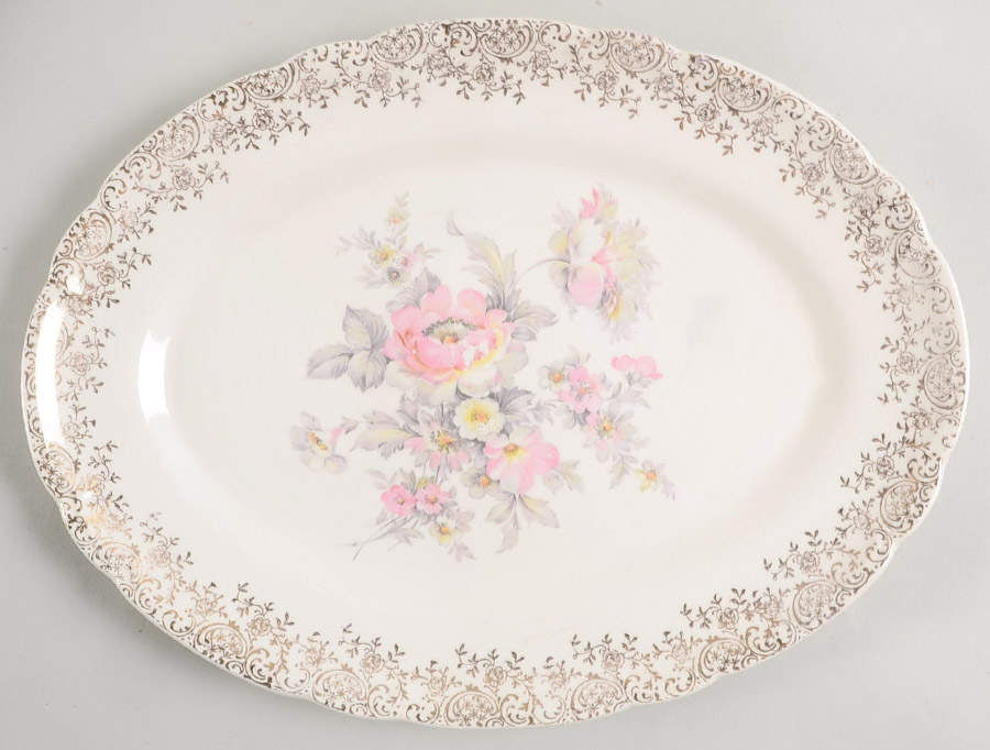 FSX191 11" Oval Serving Platter by French Saxon-1