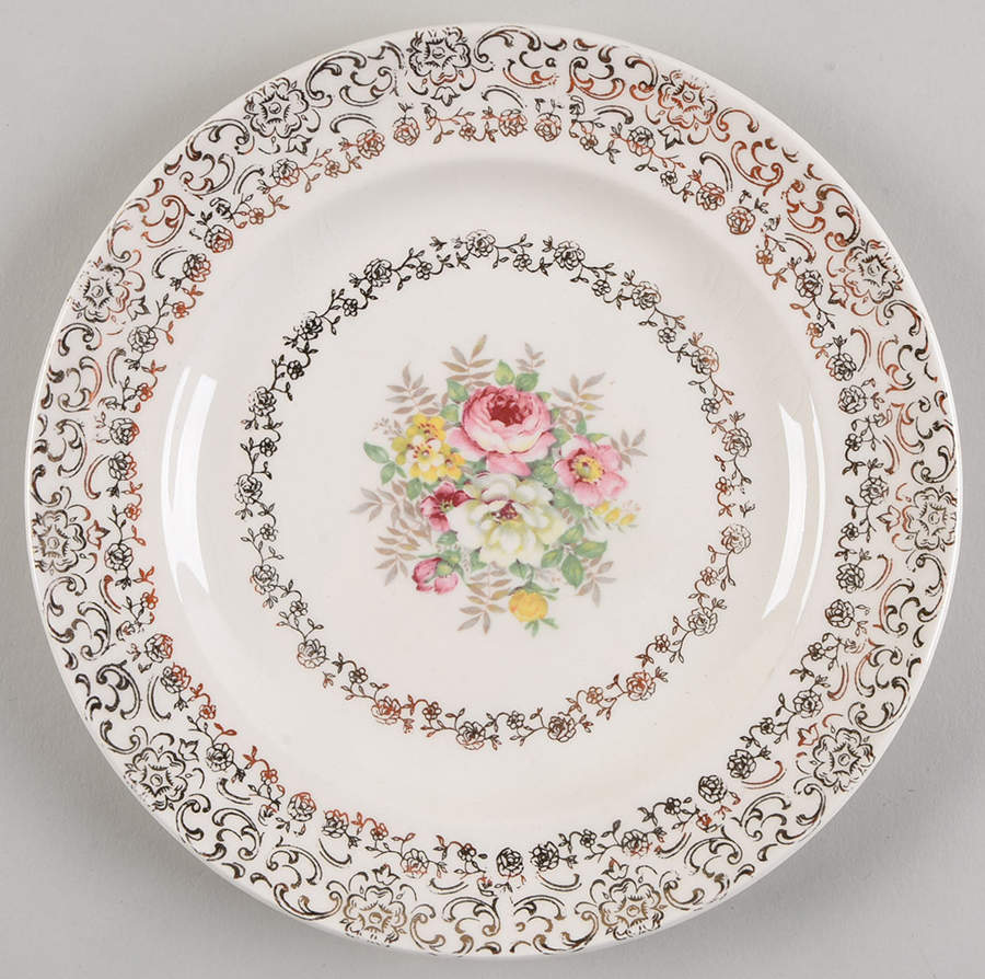 Old Lace Salad Plate by French Saxon-1