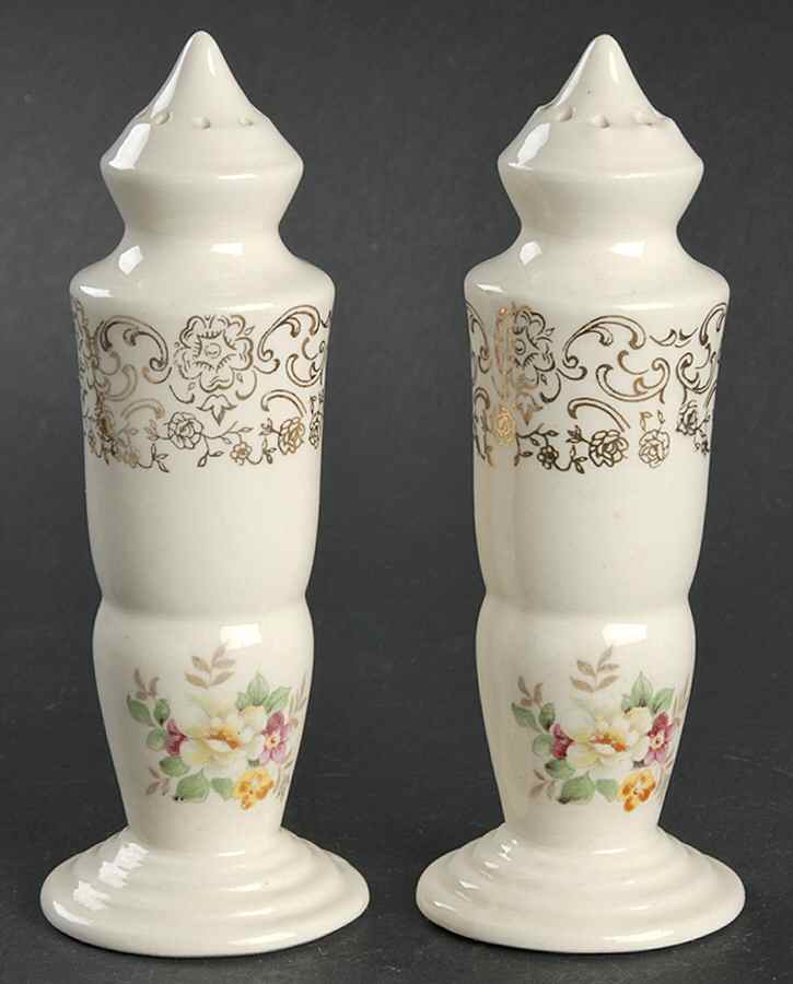 Old Lace Salt & Pepper Set by French Saxon-1