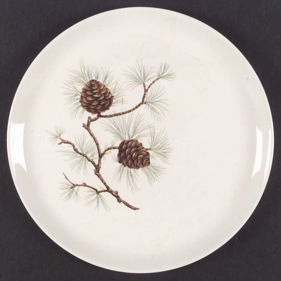 Pine Cone Dinner Plate by French Saxon-1