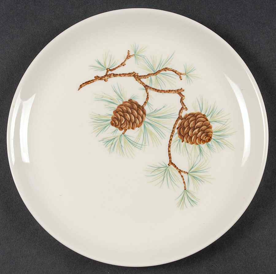 Pine Cone Salad Plate by French Saxon-1