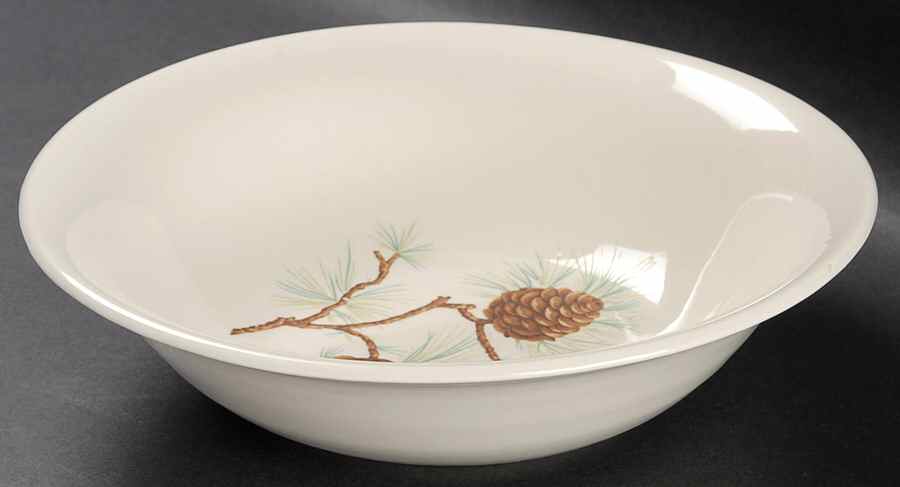 Pine Cone 8" Round Vegetable Bowl by French Saxon-1