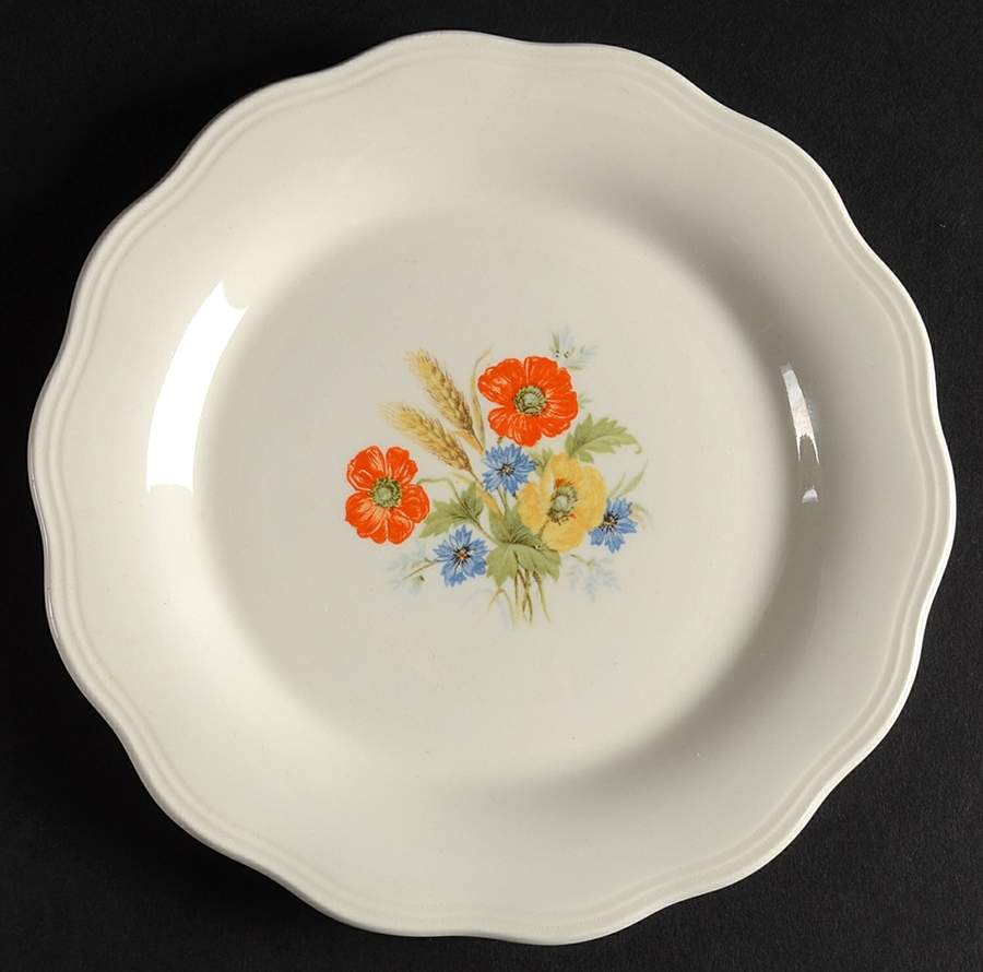 Poppywheat Bread & Butter Plate by French Saxon-1