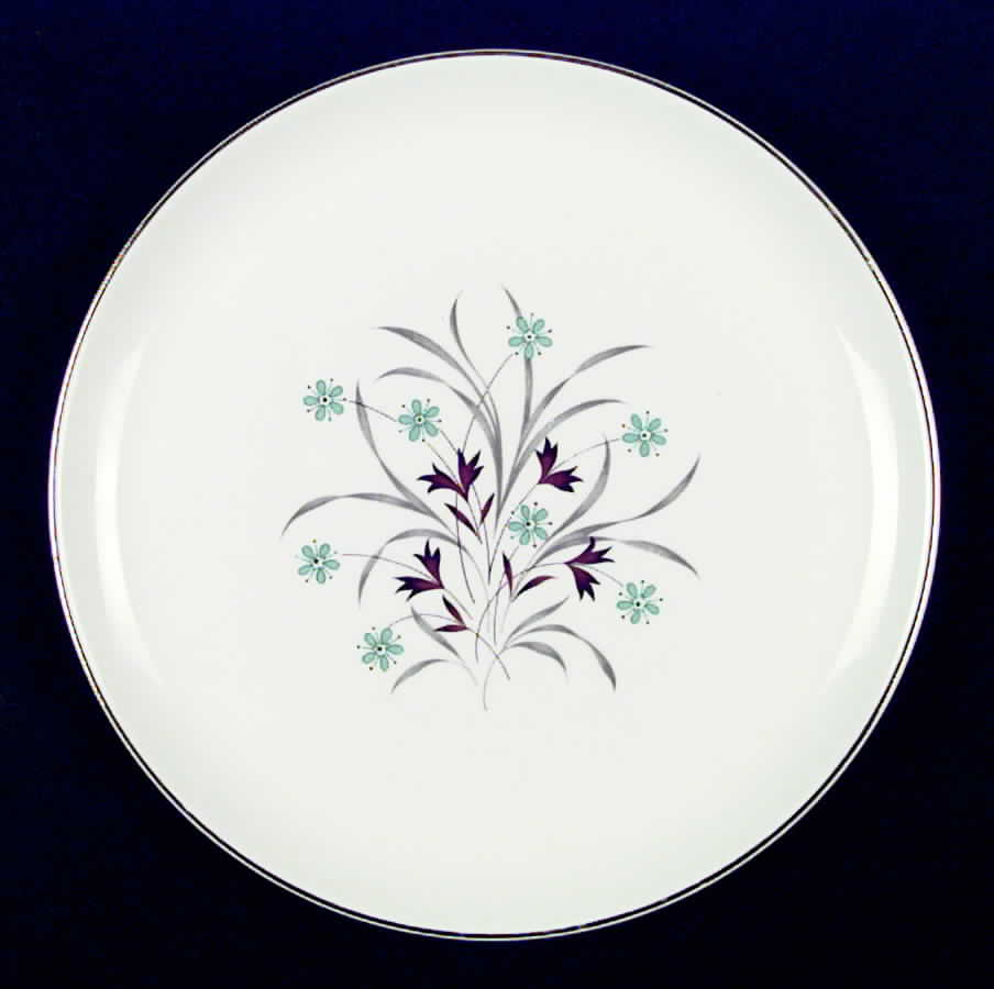 Star Flower (Gold Trim) Luncheon Plate by French Saxon-1