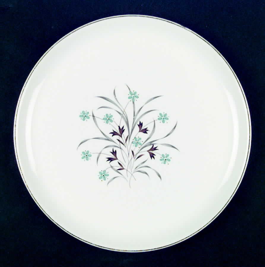 Star Flower (Gold Trim) Dinner Plate by French Saxon-1