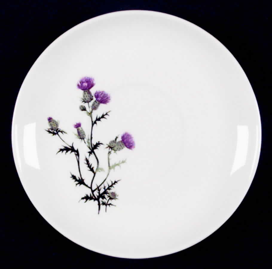 Thistle (No Gold Border) Saucer by French Saxon-1
