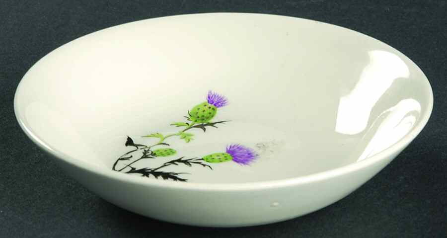Thistle (No Gold Border) Fruit/Dessert (Sauce) Bowl by French Saxon-1