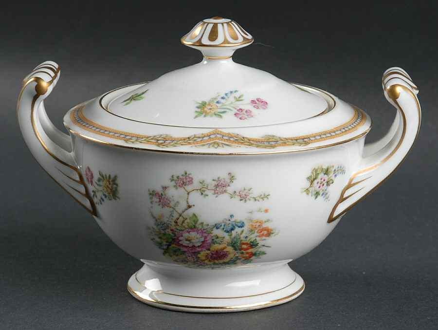 Fleurette Sugar Bowl & Lid by Fuji-1