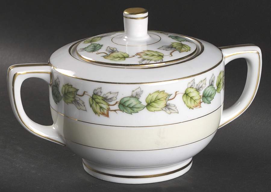 Garland Sugar Bowl & Lid by Fuji-1