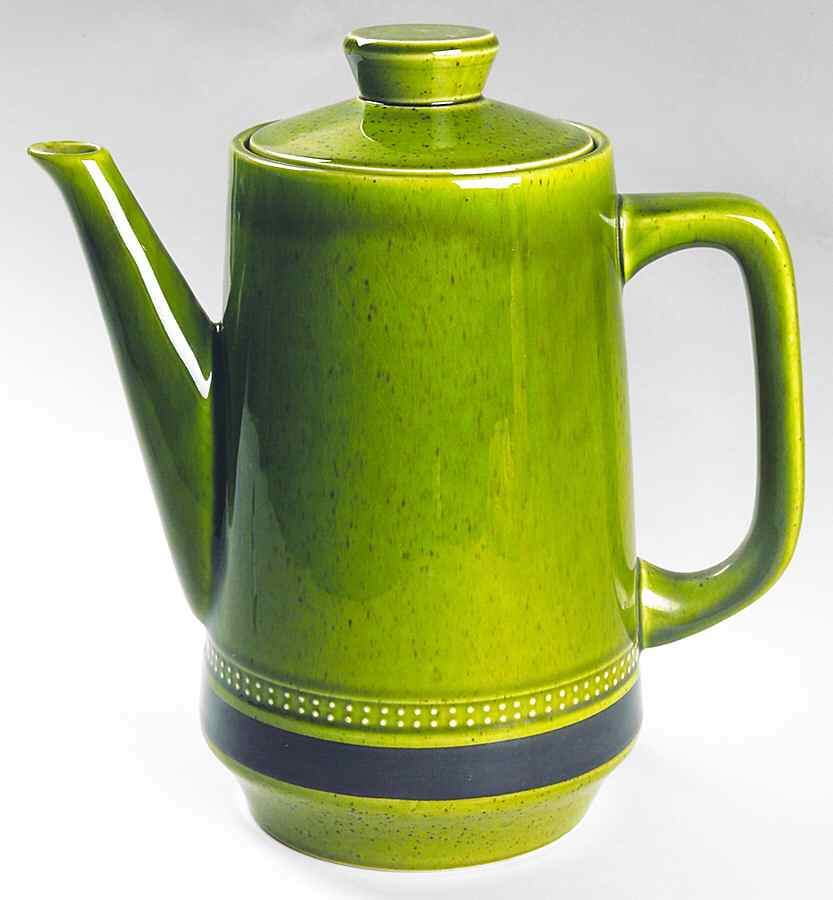 Moss Antiqua Coffee Pot & Lid by Fuji-1