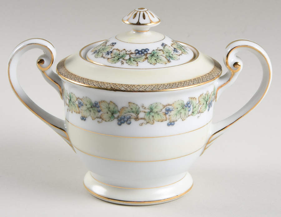 Orchard Sugar Bowl & Lid by Fuji-1