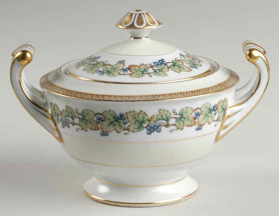 Orchard Sugar Bowl & Lid by Fuji-1