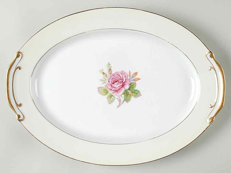 Rosette 14" Oval Serving Platter by Fuji-1