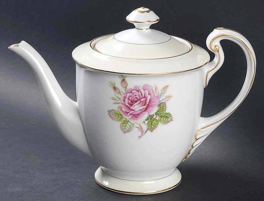 Rosette Small Teapot & Lid by Fuji-1