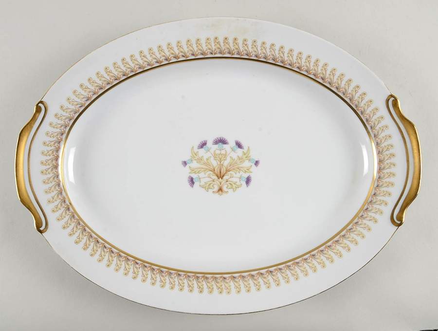 Royal Thistle 16" Oval Serving Platter by Fuji-1