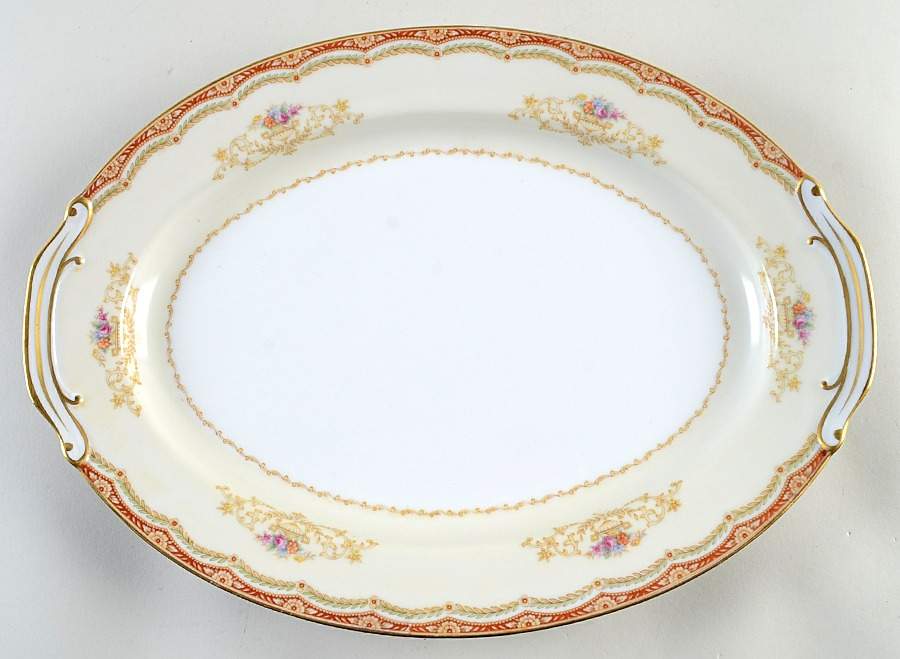 Victoria 14" Oval Serving Platter by Fuji-1