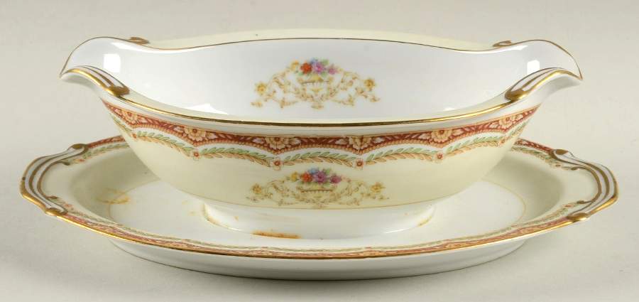 Victoria Gravy Boat with Attached Underplate by Fuji-1