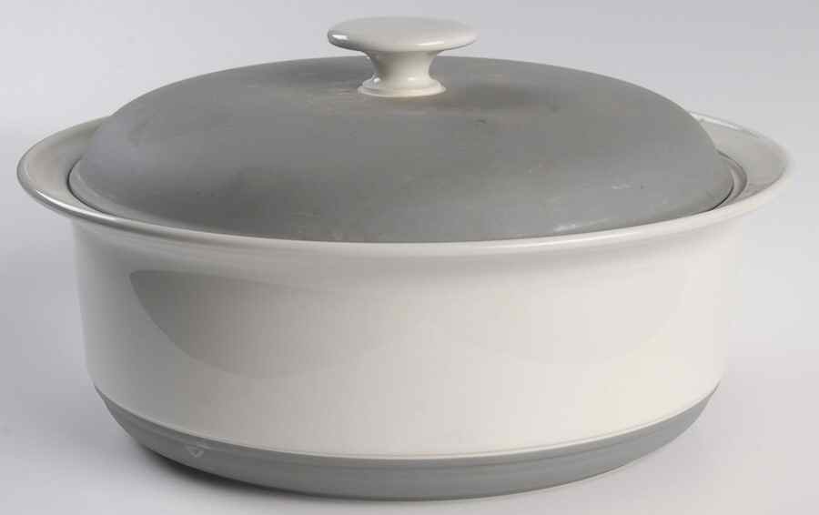 Villa Grande Grey Round Covered Vegetable by Fuji-1