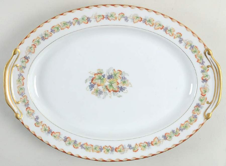 Vineyard 14" Oval Serving Platter by Fuji-1