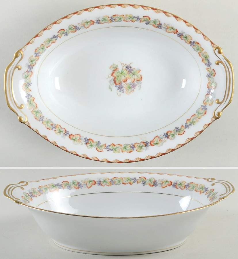 Vineyard 11" Oval Vegetable Bowl by Fuji-1